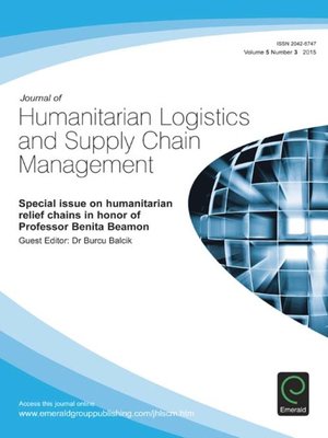 cover image of Journal of Humanitarian Logistics and Supply Chain Management, Volume 5, Number 3